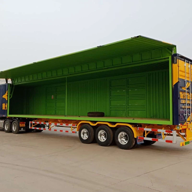 3 Axis 40 Foot Open Wing Cargo Trailer high quality
