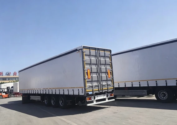 3 Axis Freight Transport Side Curtain Semi Trailer suppliers