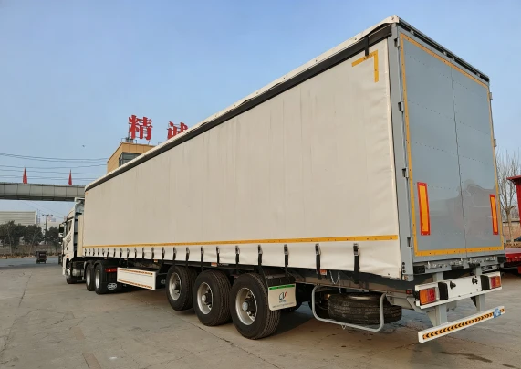 3 Axis Freight Transport Side Curtain Semi Trailer best