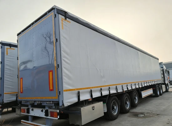 3 Axis Freight Transport Side Curtain Semi Trailer high quality