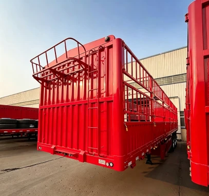 3 Axis Steel Cargo Guardrail Semi Trailer suppliers