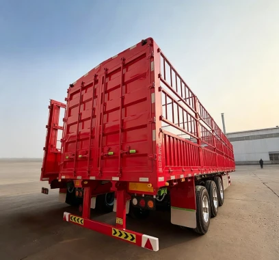 3 Axis Steel Cargo Guardrail Semi Trailer best