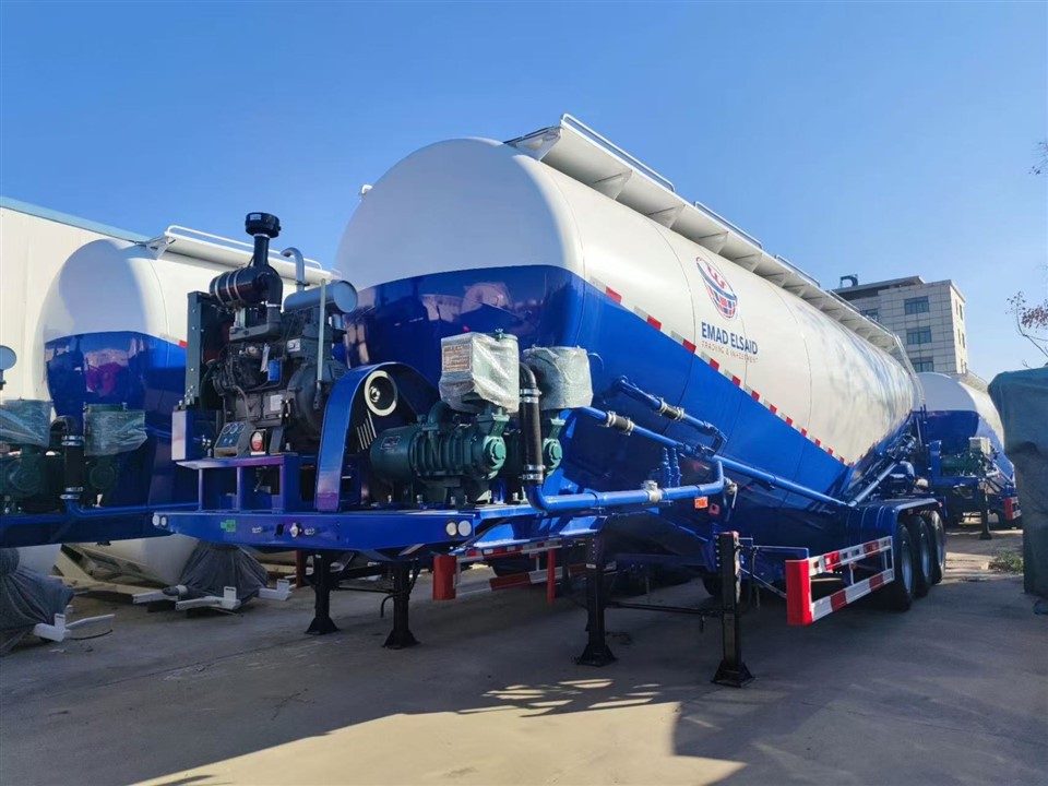 3-Axle Bulk Ash/Cement Tank Semi-Trailer factory