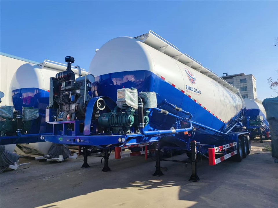 3-Axle Bulk Ash/Cement Tank Semi-Trailer