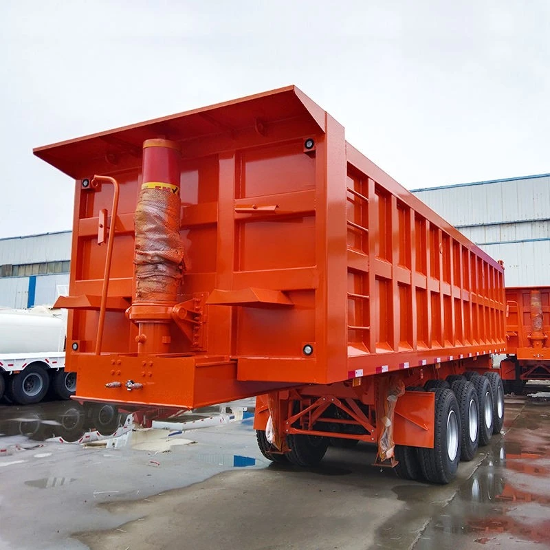 3 Axle Rear Dump Semi Trailer With A Load Capacity Of 50 Tons best