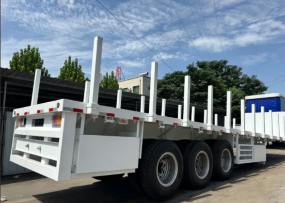 3 Axle Semi Trailer For Transporting Firewood price