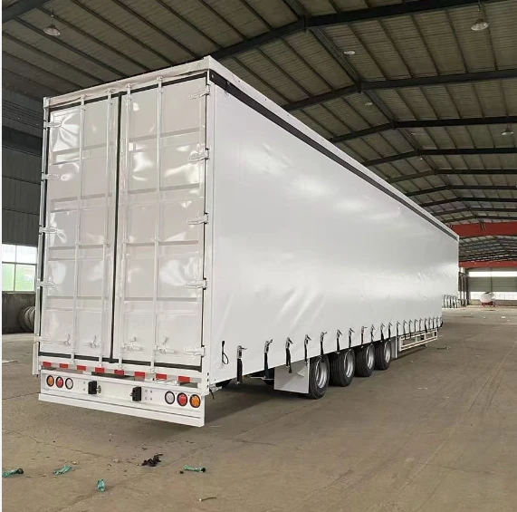 4 Axle 60T Side Curtain Semi Trailer