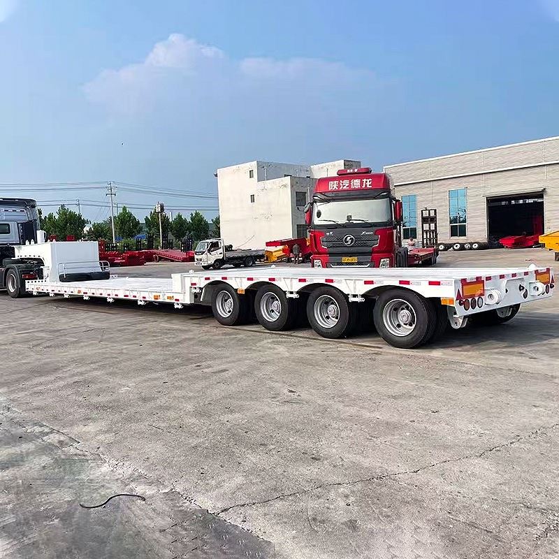 4axle Gooseneck Flatbed Semi Trailer