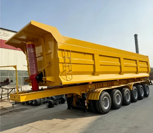 6 Axle Rear Dump Semi Trailer factory