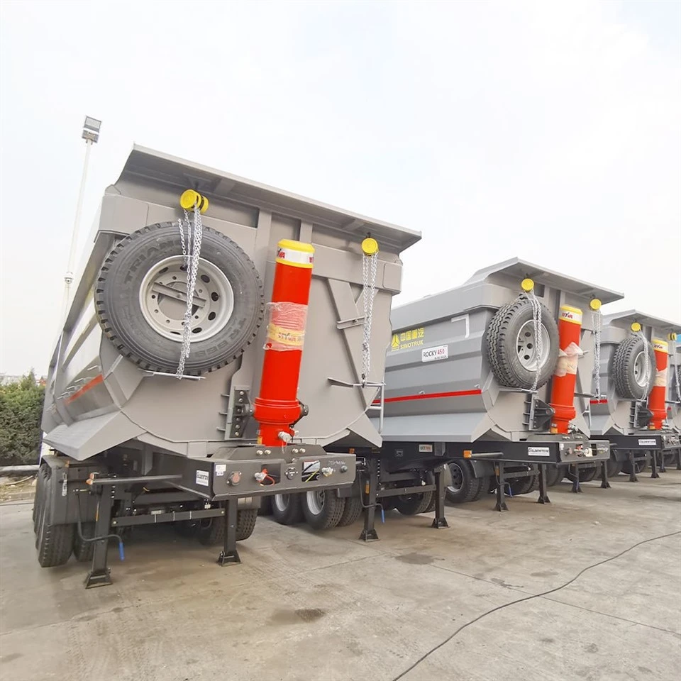 Chinese Made Rear Flip Semi Trailer factory