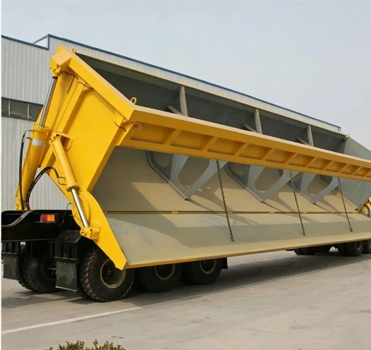 Flip Dump Semi-trailer With 3 Axles price