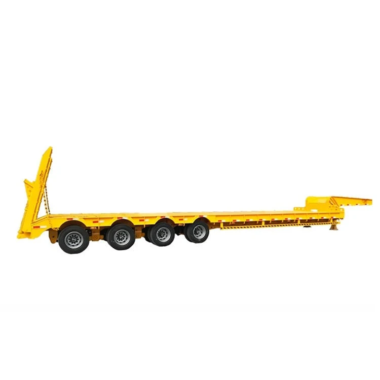 Four Axle Heavy Equipment Transport Semi Trailer factory