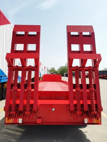 Gooseneck 4 Axle Low Flatbed Semi Trailer factory