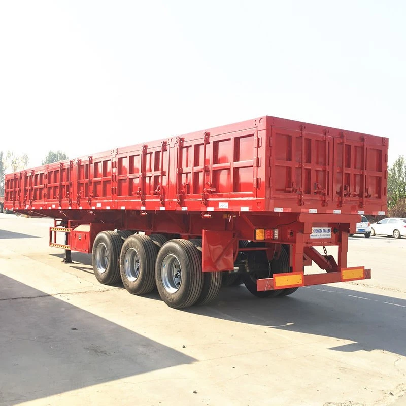 Grain/bulk Cargo Transportation Side Flip Dump Semi Trailer high quality