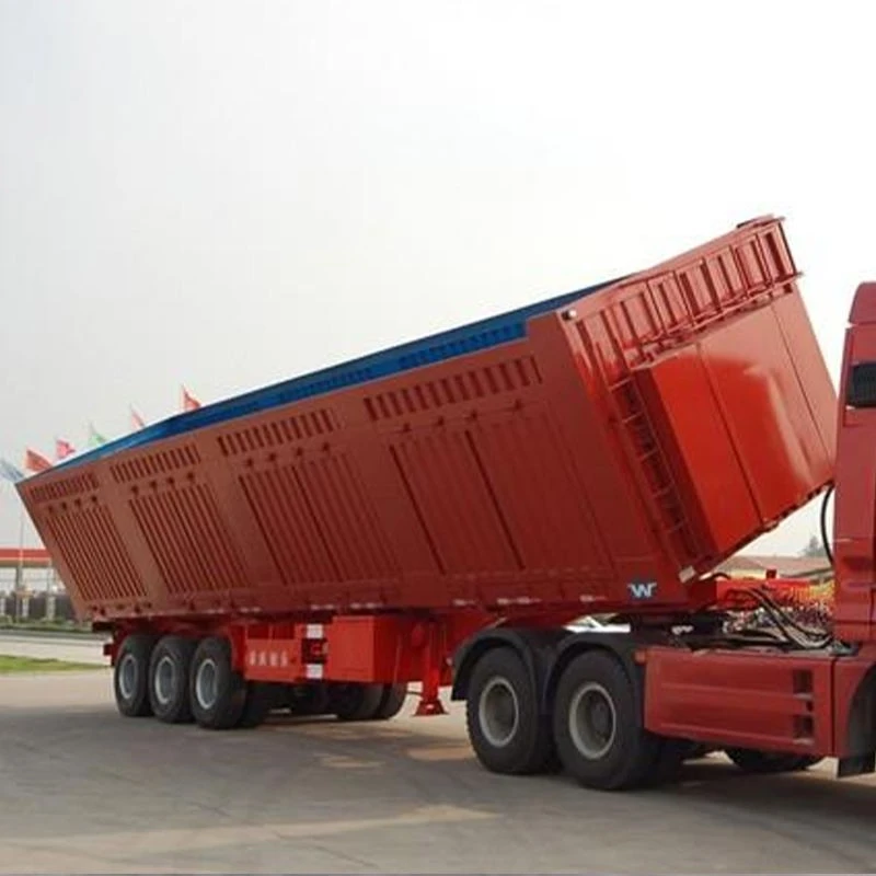 Grain/bulk Cargo Transportation Side Flip Dump Semi Trailer price