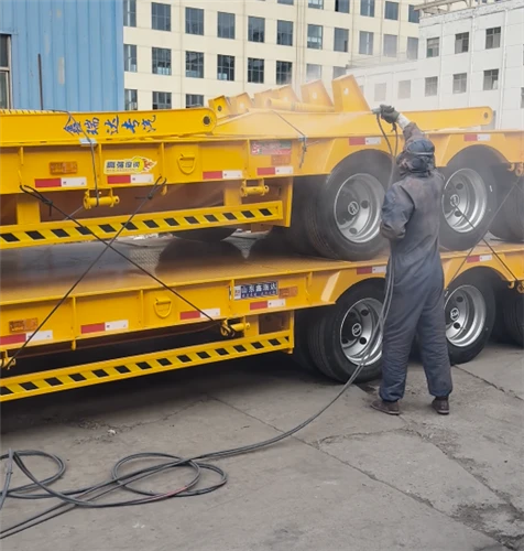 Batch Spraying Of Exported West African Trailers Completed, With Three-layer Anti Corrosion Proce...