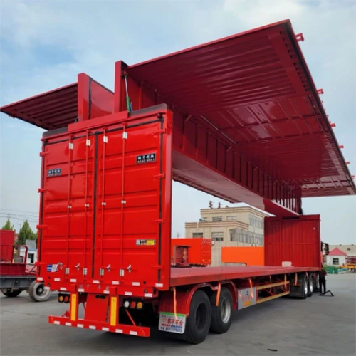 Export Wing Box Trailer, Suitable For Long Distance Bulk Cargo Transportation