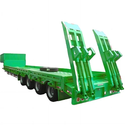 New 4-Axle Low Bed Semi-Trailer Mass Produced To Support Cross-Border Transport Of Construction M...